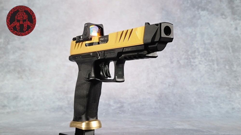USED Walther PDP 9MM Gold Cerakote Trijicon RMR-img-2