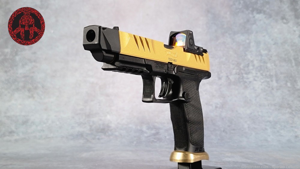 USED Walther PDP 9MM Gold Cerakote Trijicon RMR-img-3