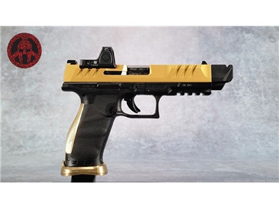 USED Walther PDP 9MM Gold Cerakote Trijicon RMR