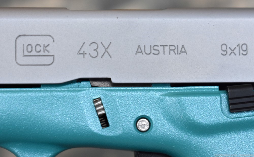 Glock Model 43X in 9mm - Blue & Silver-img-2