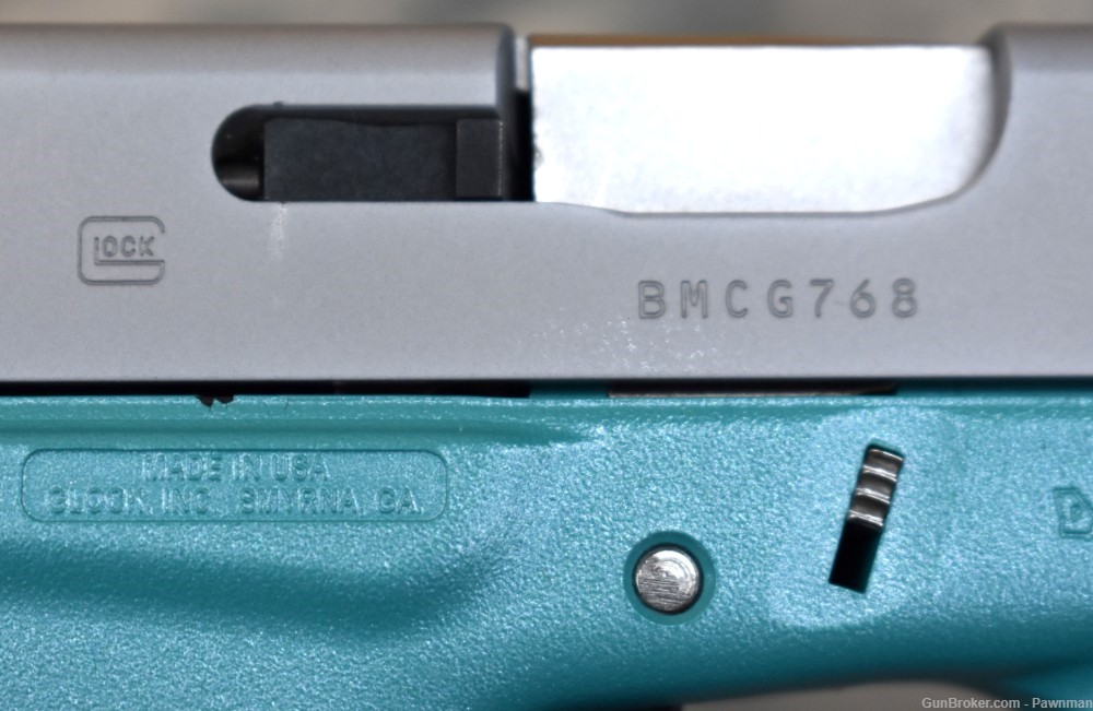 Glock Model 43X in 9mm - Blue & Silver-img-3