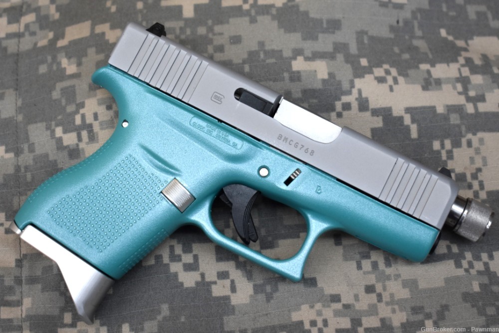Glock Model 43X in 9mm - Blue & Silver-img-0