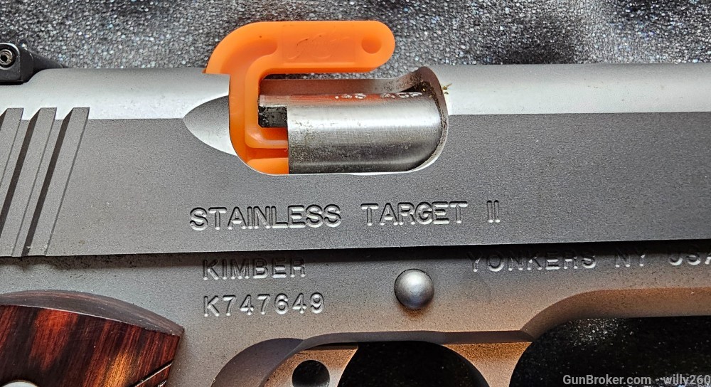 Kimber 45 acp Stainless Target II 100% with 3 magazines/ Box-img-1