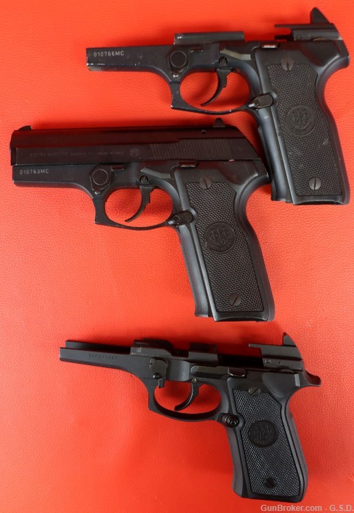 Lot of (3) Beretta Pistols/Parts- "AS-IS"-img-3
