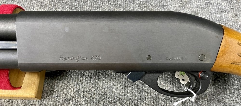 Remington 870 12 gauge cyl bore 20 inch rifle sight smooth slug or defense -img-22
