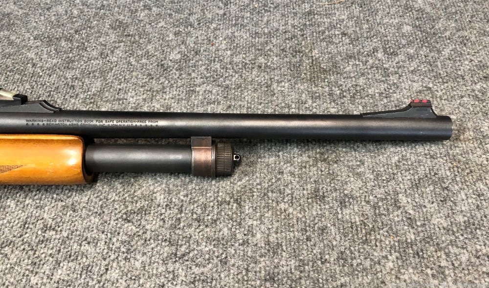 Remington 870 12 gauge cyl bore 20 inch rifle sight smooth slug or defense -img-4