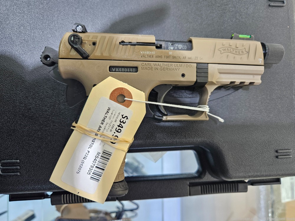 WALTHER P22Q TACT 22LR FULL FDE 3.4IN-img-0