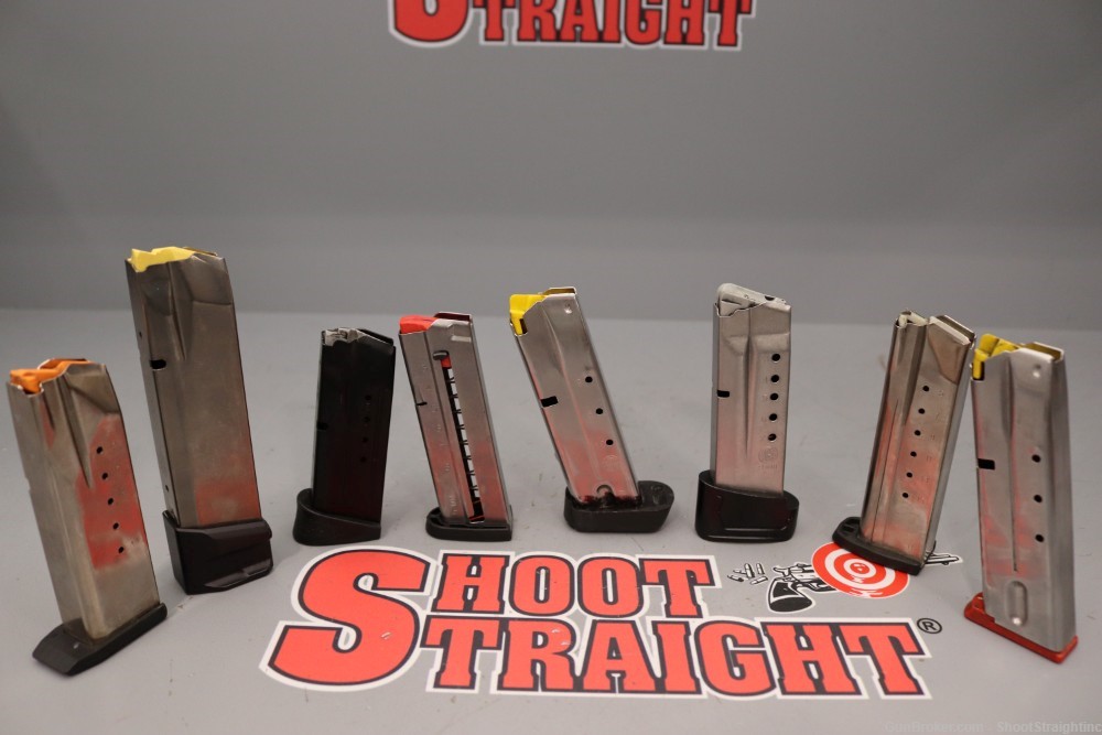 Lot O' Eight (8) Random Smith & Wesson Magazines (OEM)-img-1