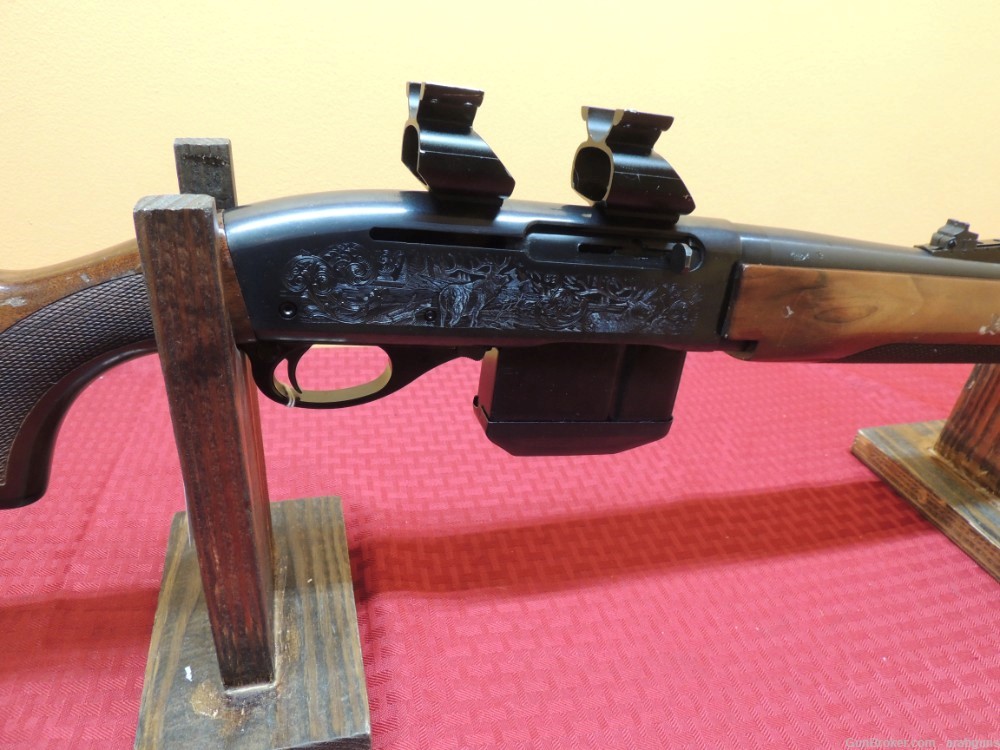 Remington Model 7400 semi auto 30/06 rifle W/See through scope mounts-img-2