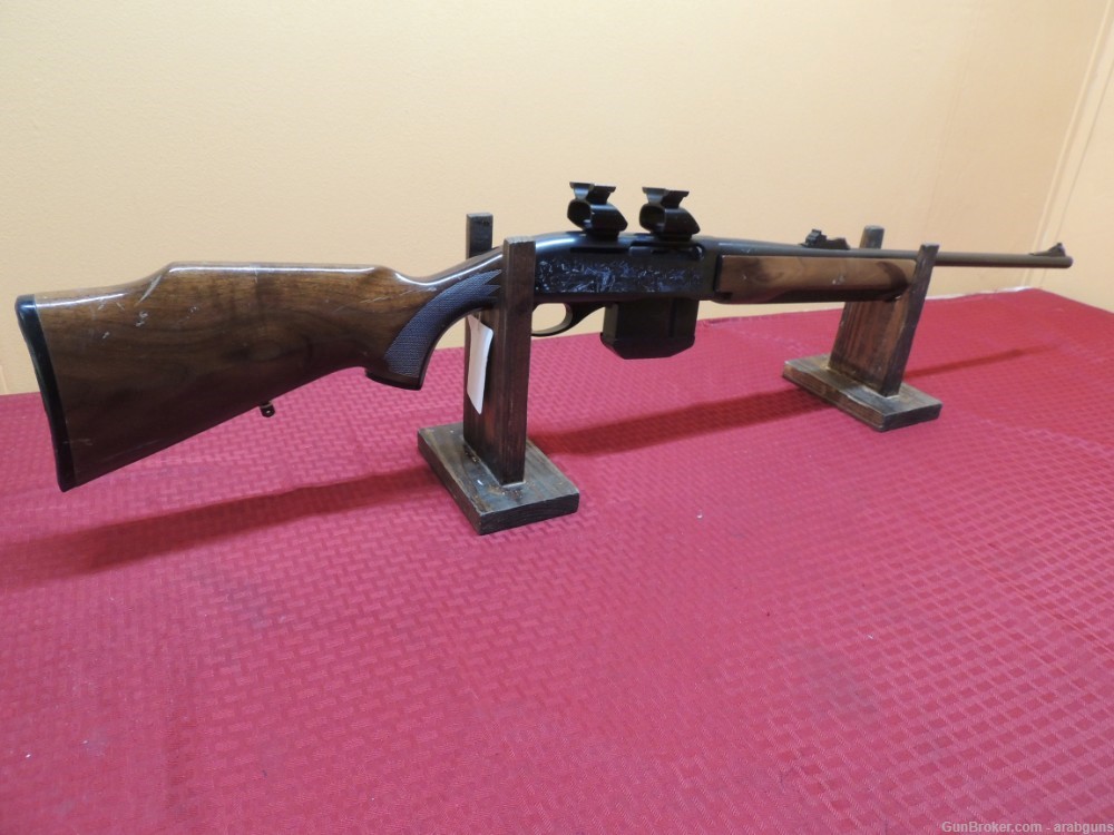 Remington Model 7400 semi auto 30/06 rifle W/See through scope mounts-img-0