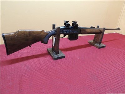 Remington Model 7400 semi auto 30/06 rifle W/See through scope mounts
