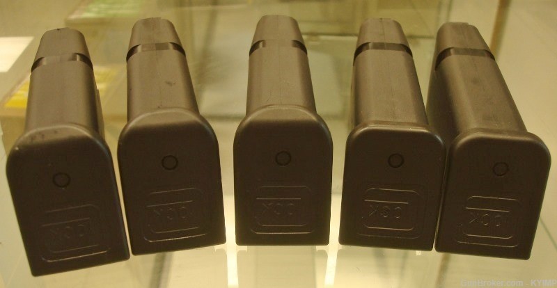 5 Glock Model 19 Drop Free 15 round 9 mm LIKE NEW magazine s 9mm-img-8