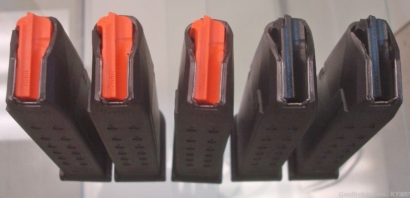 5 Glock Model 19 Drop Free 15 round 9 mm LIKE NEW magazine s 9mm-img-6
