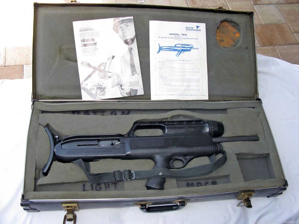Scarce High Standard Model 10A "Police Only"  12 Gauge Bullpup Shotgun-img-0