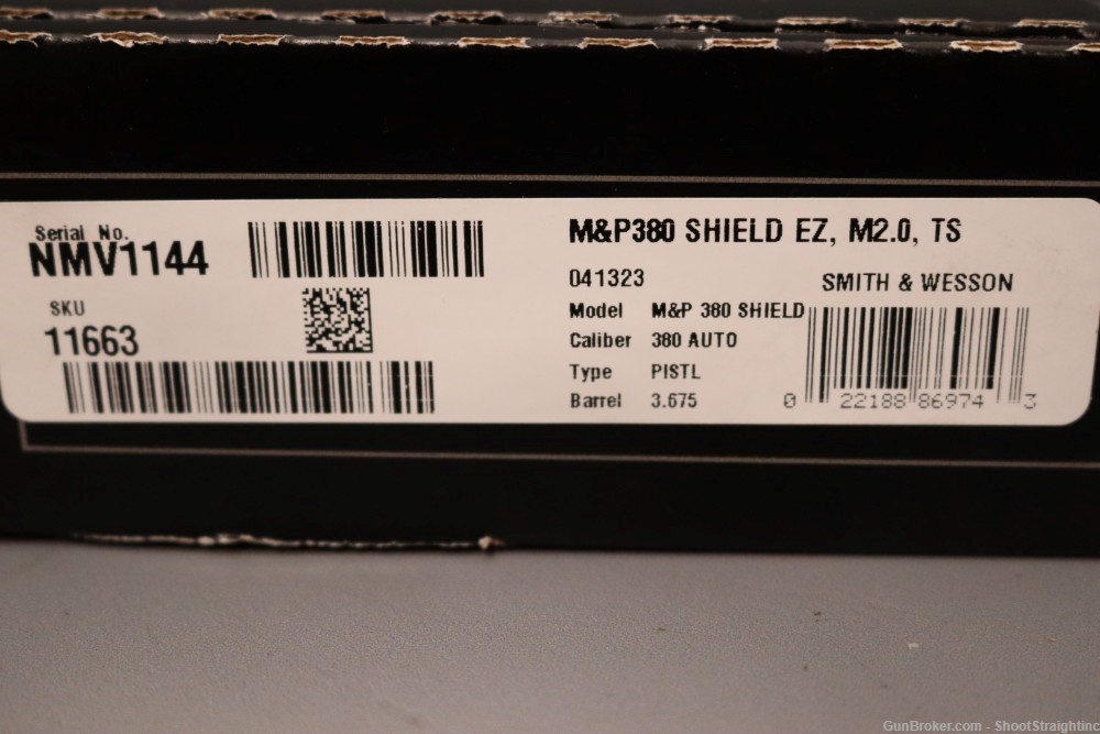 Smith & Wesson M&P380 Shield EZ TS .380 ACP 3.675"bbl w/Box-img-1