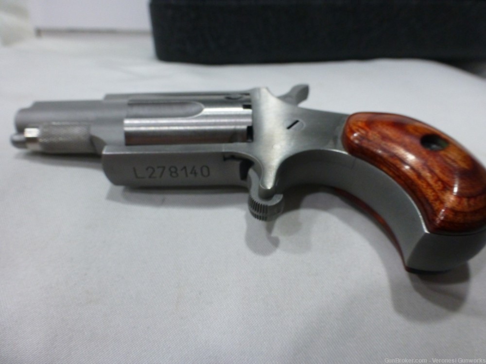 NIB NAA 22 LR Mini Revolver Oval Ornate Belt Buckle 1" NAA-22LR-BBO-img-1