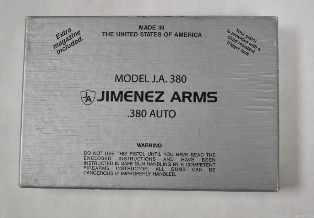 JIMENEZ ARMS J.A. 380 38711 LNIB JA380 MINTY RARE PENNY SALE NICKEL 2.75"-img-17