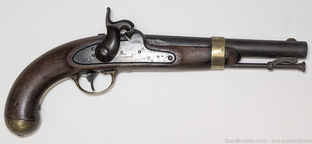 Original U.S. Civil War Era M-1854 Cavalry Percussion Pistol-img-1