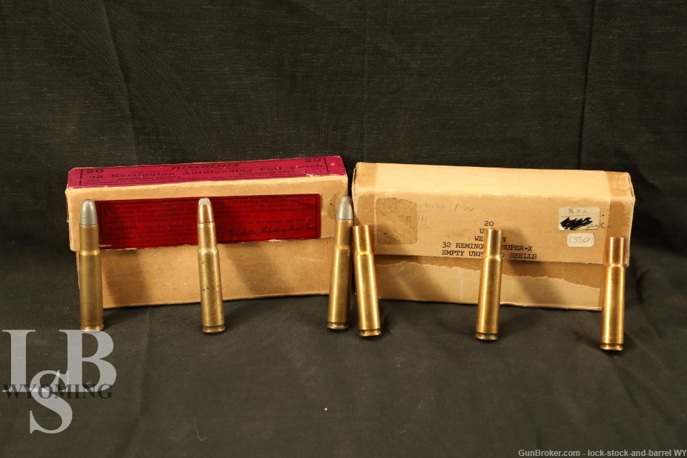 20x Vintage Winchester .32 Rem Ammo/20x Win .32 Casings -img-0