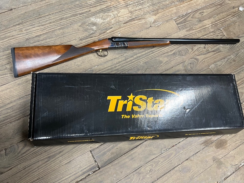 Tristar Bristol SxS Shotgun 12 ga. 28 in. Case Color Walnut 3 in.-img-0