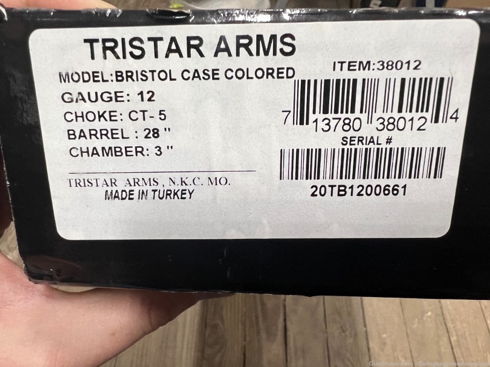 Tristar Bristol SxS Shotgun 12 ga. 28 in. Case Color Walnut 3 in.-img-16