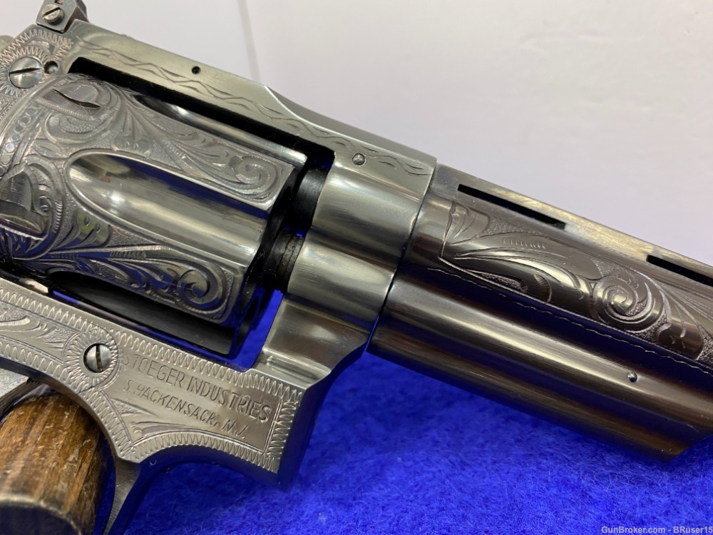 Llama Deluxe Martial .38spl Blue 4" *GORGEOUS RARE FACTORY SCROLL ENGRAVED*-img-26