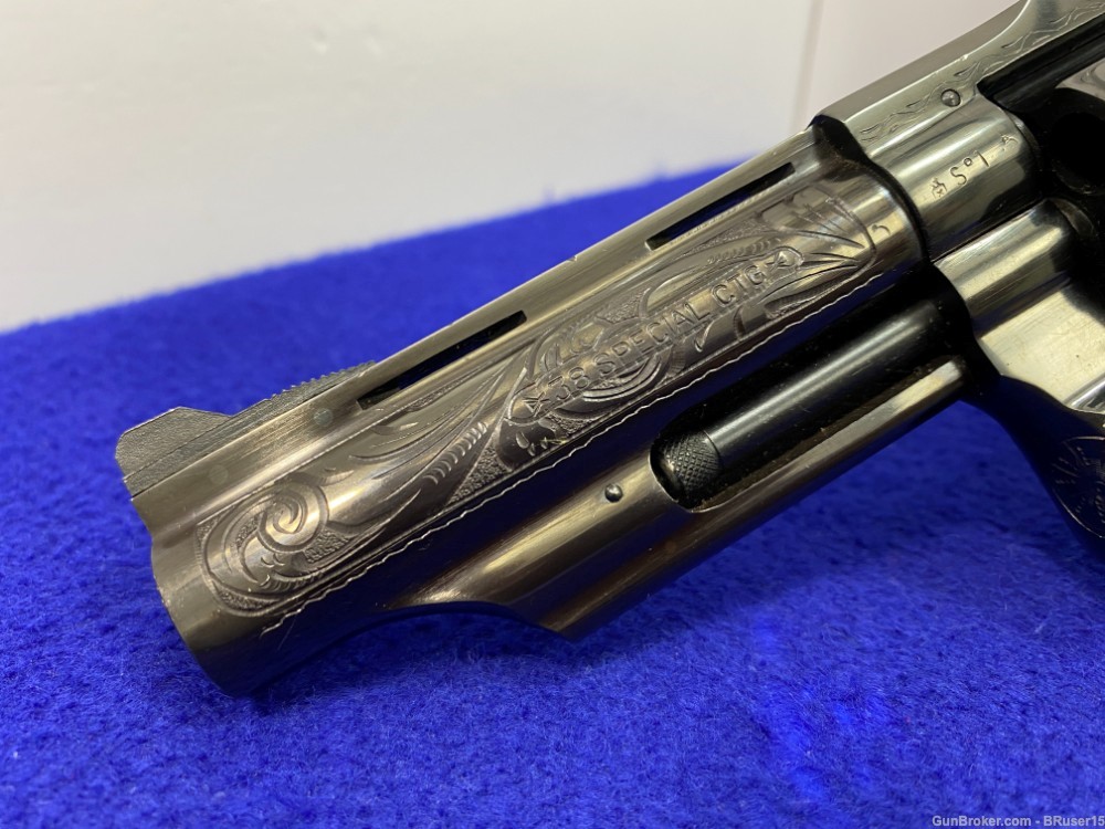 Llama Deluxe Martial .38spl Blue 4" *GORGEOUS RARE FACTORY SCROLL ENGRAVED*-img-15