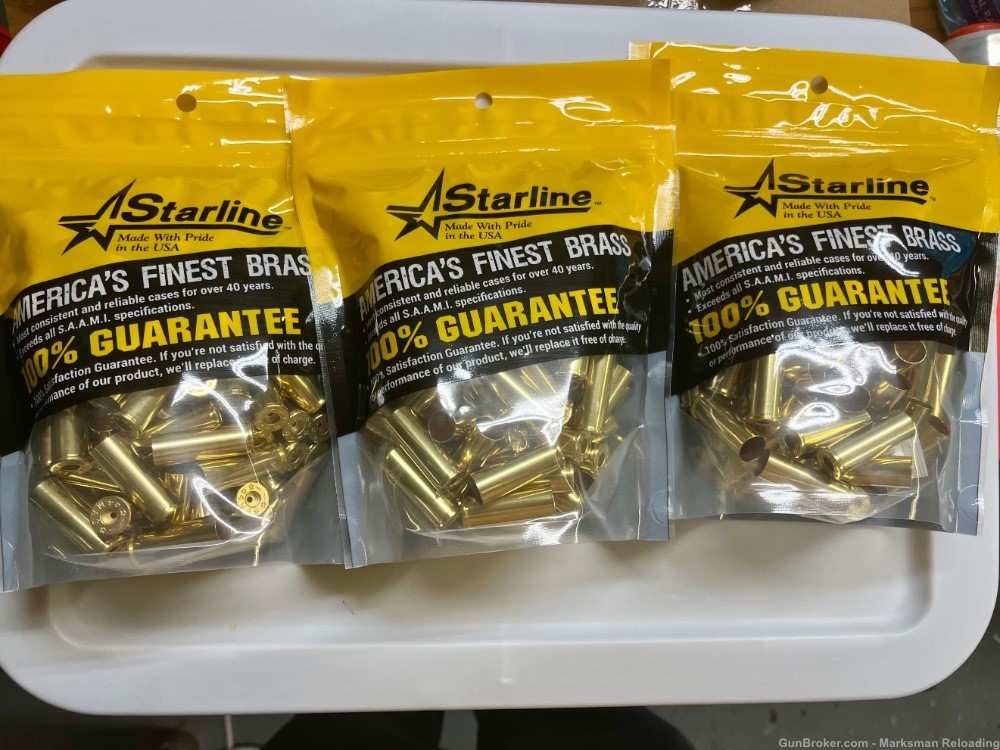 Starline 475 Linebaugh Brass, can be trimmed to 480 Ruger - 100 Count-img-0