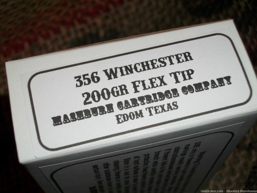 356 Winchester 200gr Flex Tip Mashburn Cartridge Company 20rds NEW-img-1