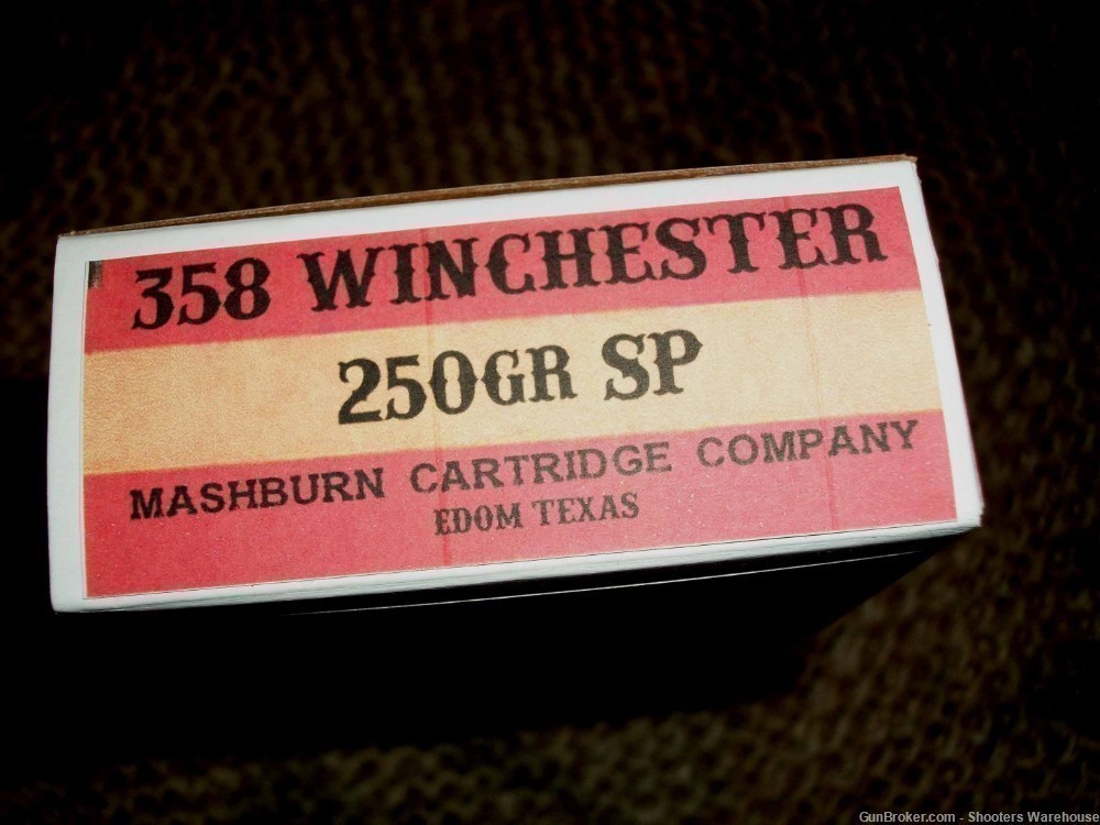 358 Winchester 250gr SP Mashburn Cartridge Company 20rds NEW-img-1