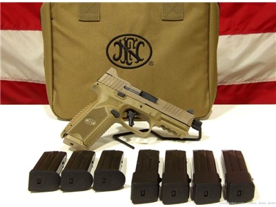 FN 509 Tactical FDE 9mm 4-17rd 4-24rd Apex .01 START NO RESERVE PENNY 