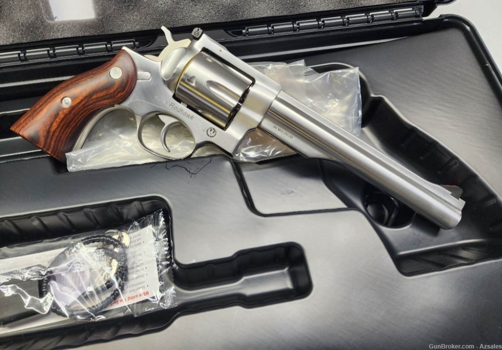 Ruger Redhawk 44 Rem Mag Stainless Revolver 7 1/2" barrel New 5041-img-2