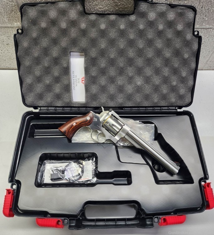 Ruger Redhawk 44 Rem Mag Stainless Revolver 7 1/2" barrel New 5041-img-1
