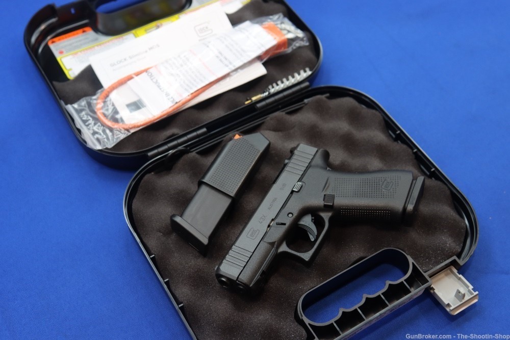 Glock Model 43X MOS Pistol 10RD Black G43 G43X 43 X AUSTRIA 9 FREE SHIPPING-img-0