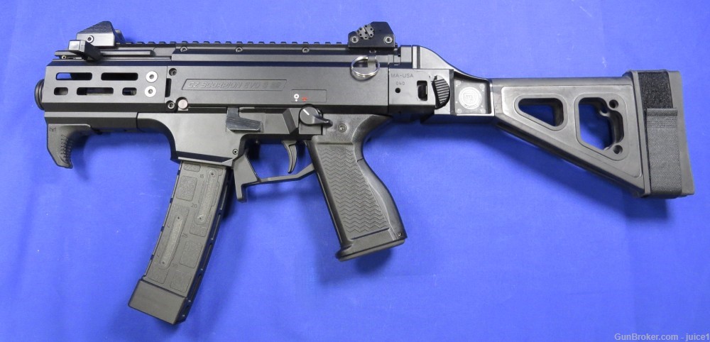 CZ Scorpion Evo 3 S2 Micro 4” Semi-Auto 9mm Pistol w/ Folding Brace & Bag-img-1