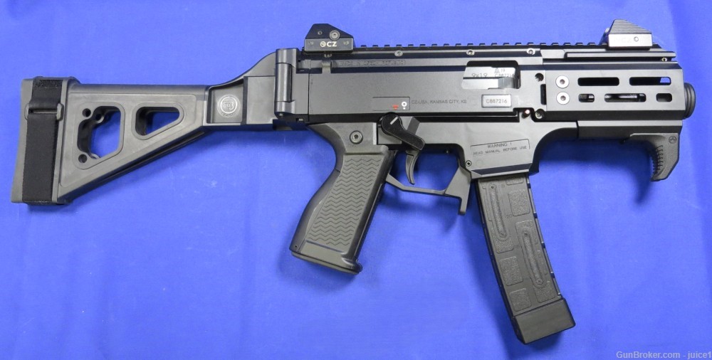 CZ Scorpion Evo 3 S2 Micro 4” Semi-Auto 9mm Pistol w/ Folding Brace & Bag-img-2