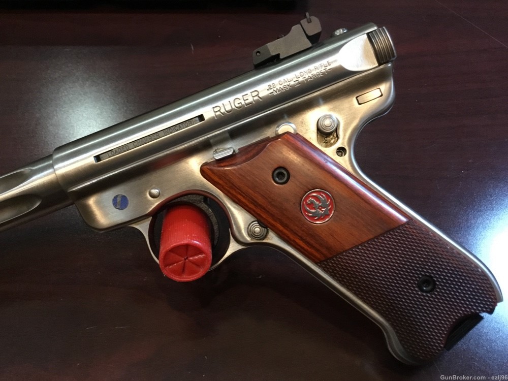 PENNY AUCTION RUGER MARK III HUNTER TARGET 22LR STAINLESS-img-4