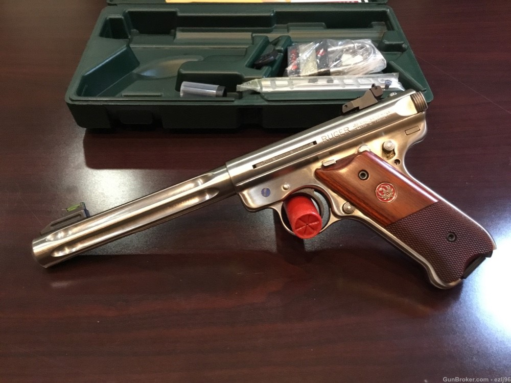 PENNY AUCTION RUGER MARK III HUNTER TARGET 22LR STAINLESS-img-3