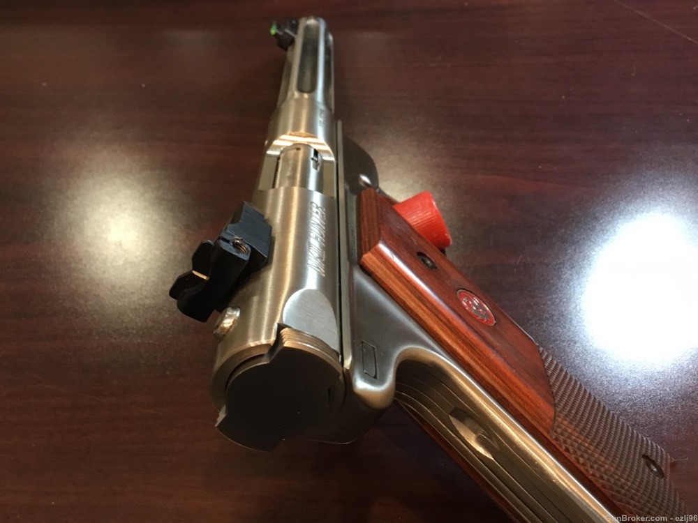 PENNY AUCTION RUGER MARK III HUNTER TARGET 22LR STAINLESS-img-9
