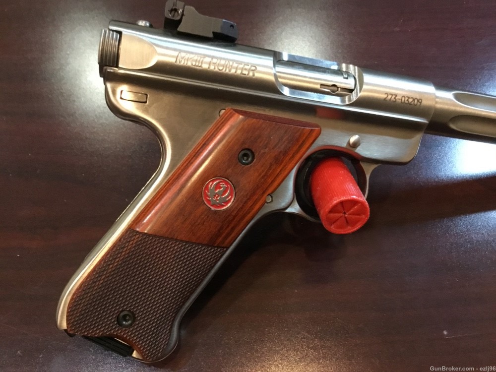 PENNY AUCTION RUGER MARK III HUNTER TARGET 22LR STAINLESS-img-10
