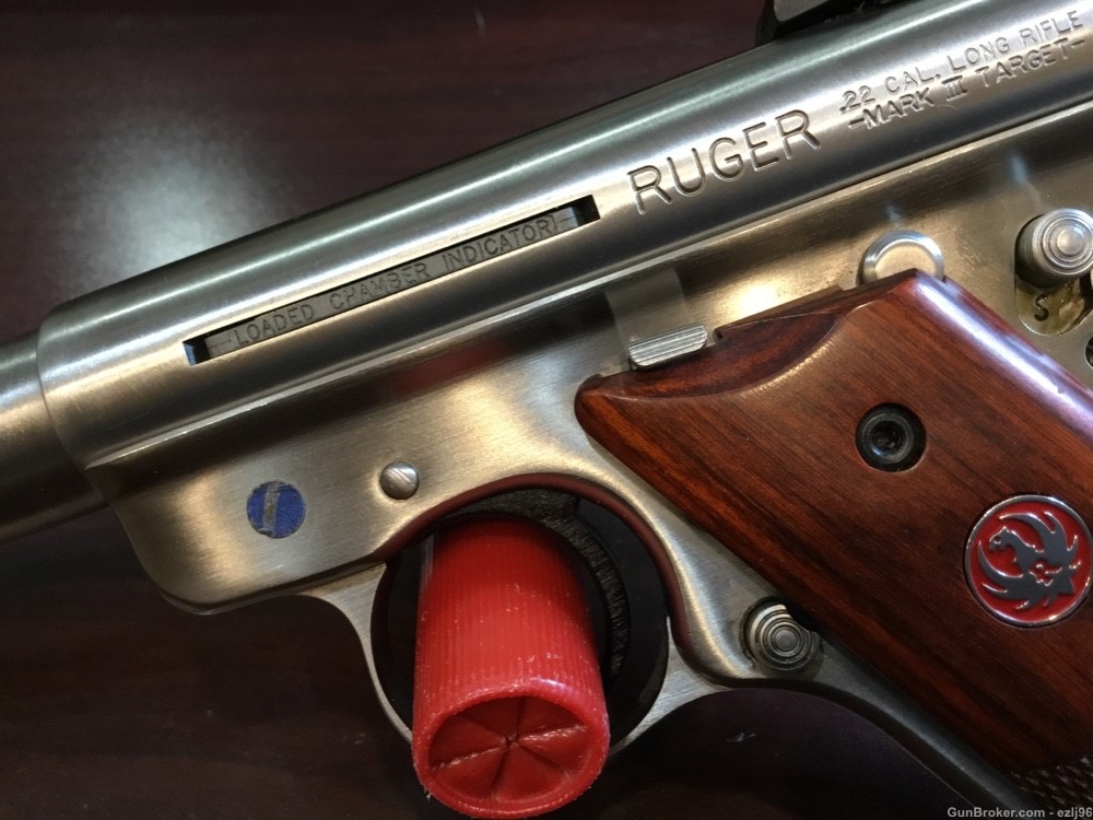 PENNY AUCTION RUGER MARK III HUNTER TARGET 22LR STAINLESS-img-5