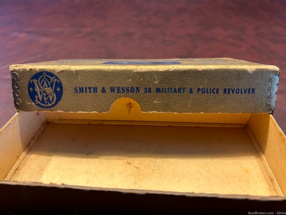 Vintage S&W Gold .38 M&P Box, 2”!-img-3