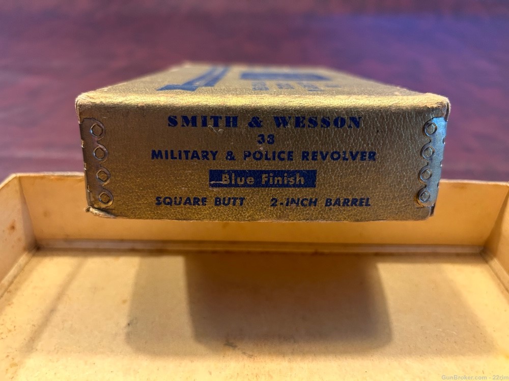 Vintage S&W Gold .38 M&P Box, 2”!-img-2