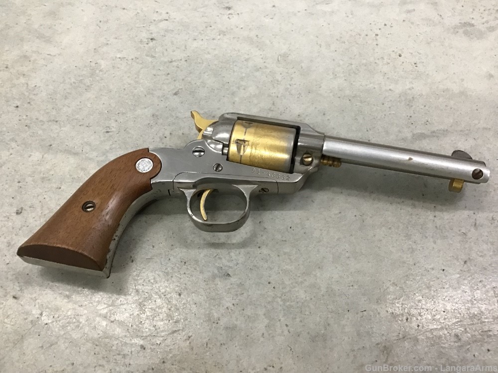 Ruger Bearcat .22LR 4” Barrel Nickel/Gold Finish Nice Bore Made 1972 ...