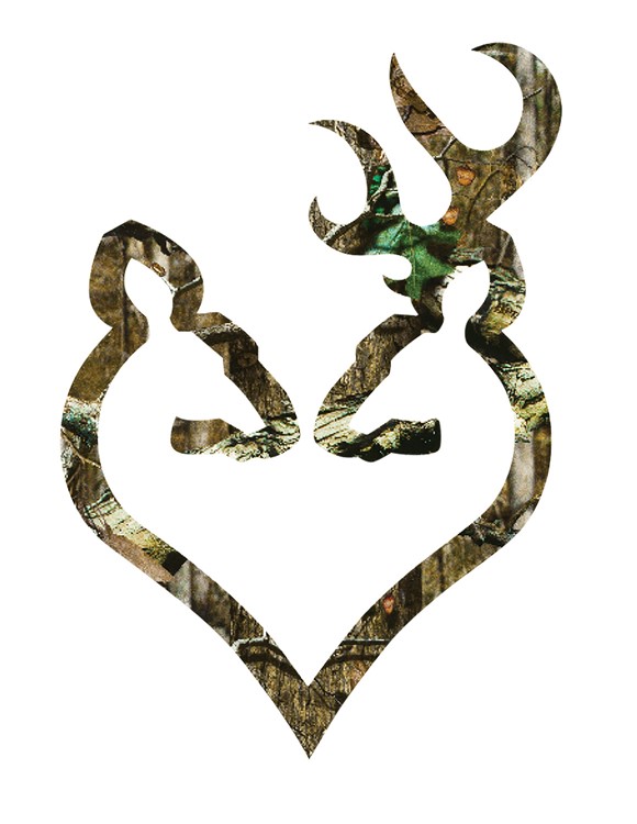 Browning Buck Heart 6 Camo Decal-img-1