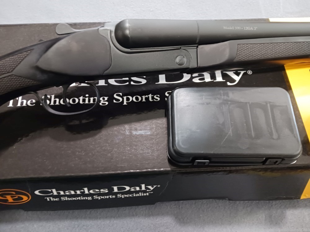 CHARLES DALY 500 12 GAUGE SIDE BY SIDE COACH 20" SHOTGUN NEW-img-4
