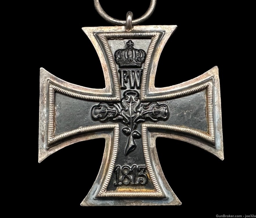 WW1 German Iron Cross EK2 medal Ring pre WW2 WWII badge uniform trench art -img-5