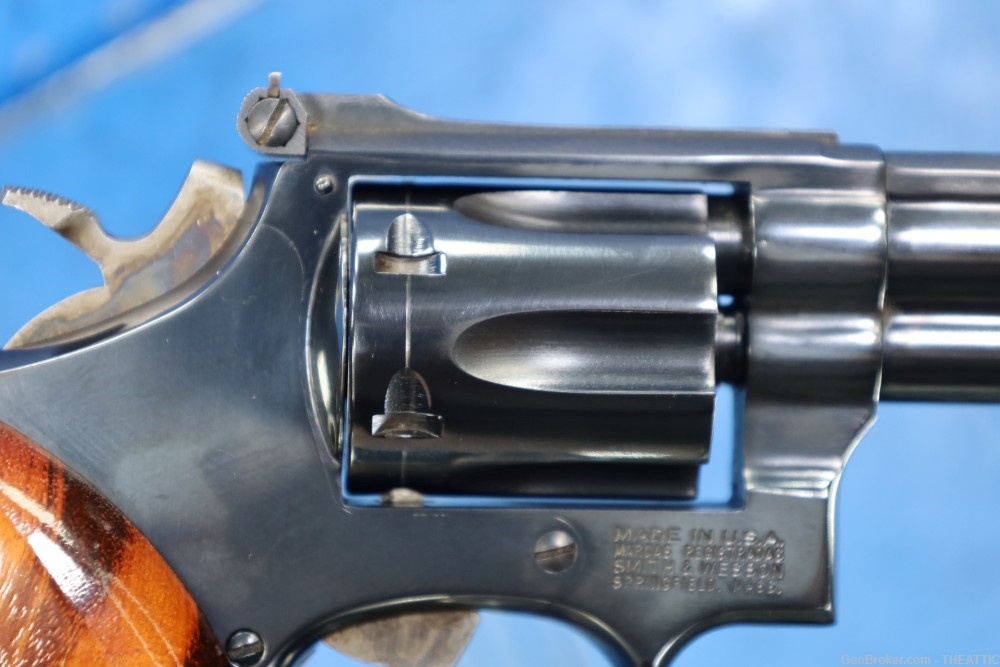 SMITH AND WESSON 17-6 22LR FULL LUG S&W MODEL 17 WITH COMBAT GRIPS-img-51