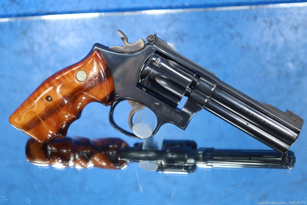 SMITH AND WESSON 17-6 22LR FULL LUG S&W MODEL 17 WITH COMBAT GRIPS-img-46