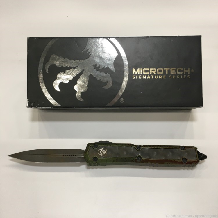 Microtech Makora D/E Outbreak signature series D/A Automatic Knife-img-0
